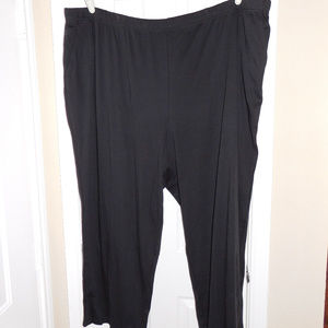 6X 5X Woman Within Black Knit Pants EUC